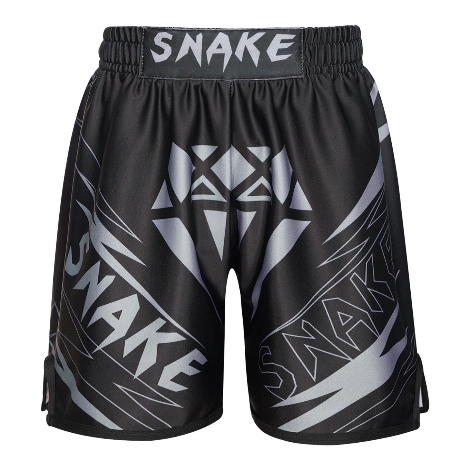 Runhomal - Pantalones cortos de boxeo para niño, MMA Kic-Boxing Fitness Training Fight cortos de deporte kick boxeo, entrenamiento Grappling Muay Thai Combat 3-16 años