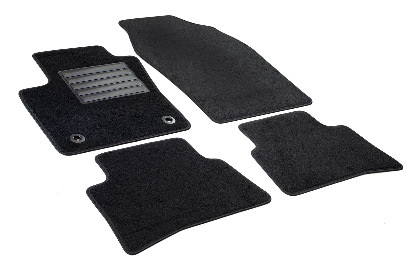 MOTOLUX Tappetini Auto In Velluto Anteriori Per Toyota Prius II (2003-2009) - Su Misura, 2 Pezzi, Antiscivolo