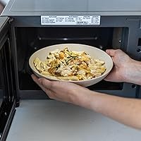 Vista 24 de Grow Forward Tazones de paja de trigo prémium para pasta, 30 onzas, irrompibles, anchos y poco profundos, juego de 6 cuencos de plástico