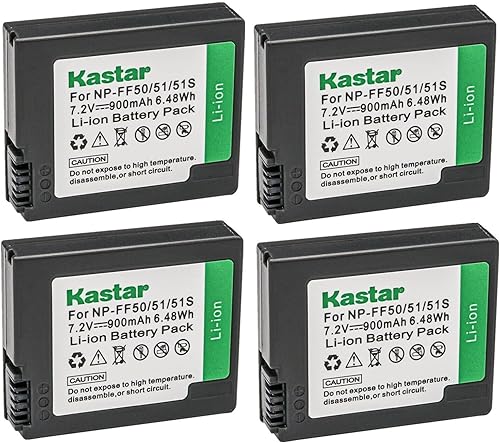 Miniatura 6 de Kastar Batería NP-FF50  NP-FF51  NP-FF51S de repuesto para Sony DCR-PC106, DCR-PC106E, DCR-PC107, DCR-PC107E, DCR-PC108, DCR-PC108E, DCR-PC109,