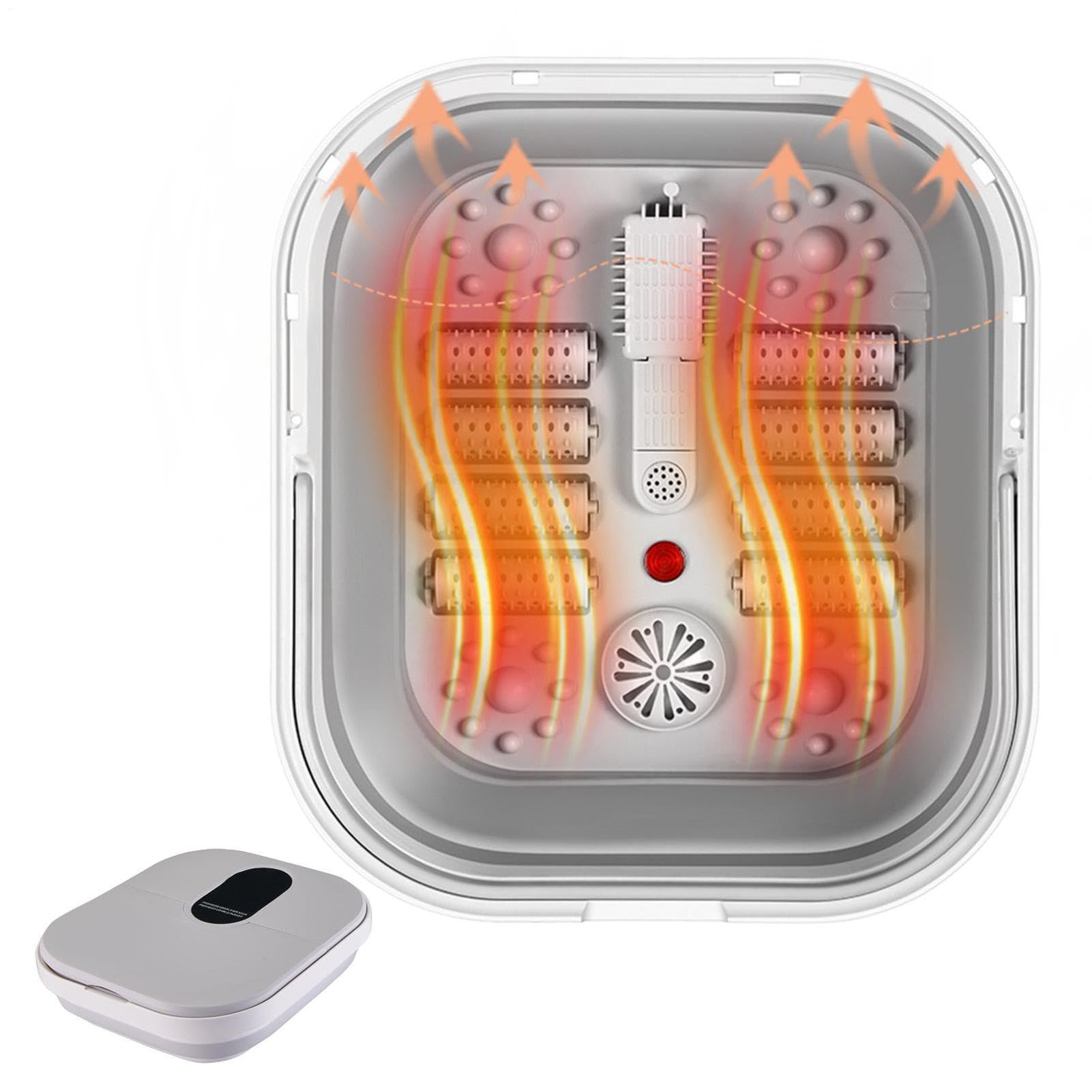 Masajeador para Pies Spa Masajeador Plegable con 8 Rodillos No Motorizados
