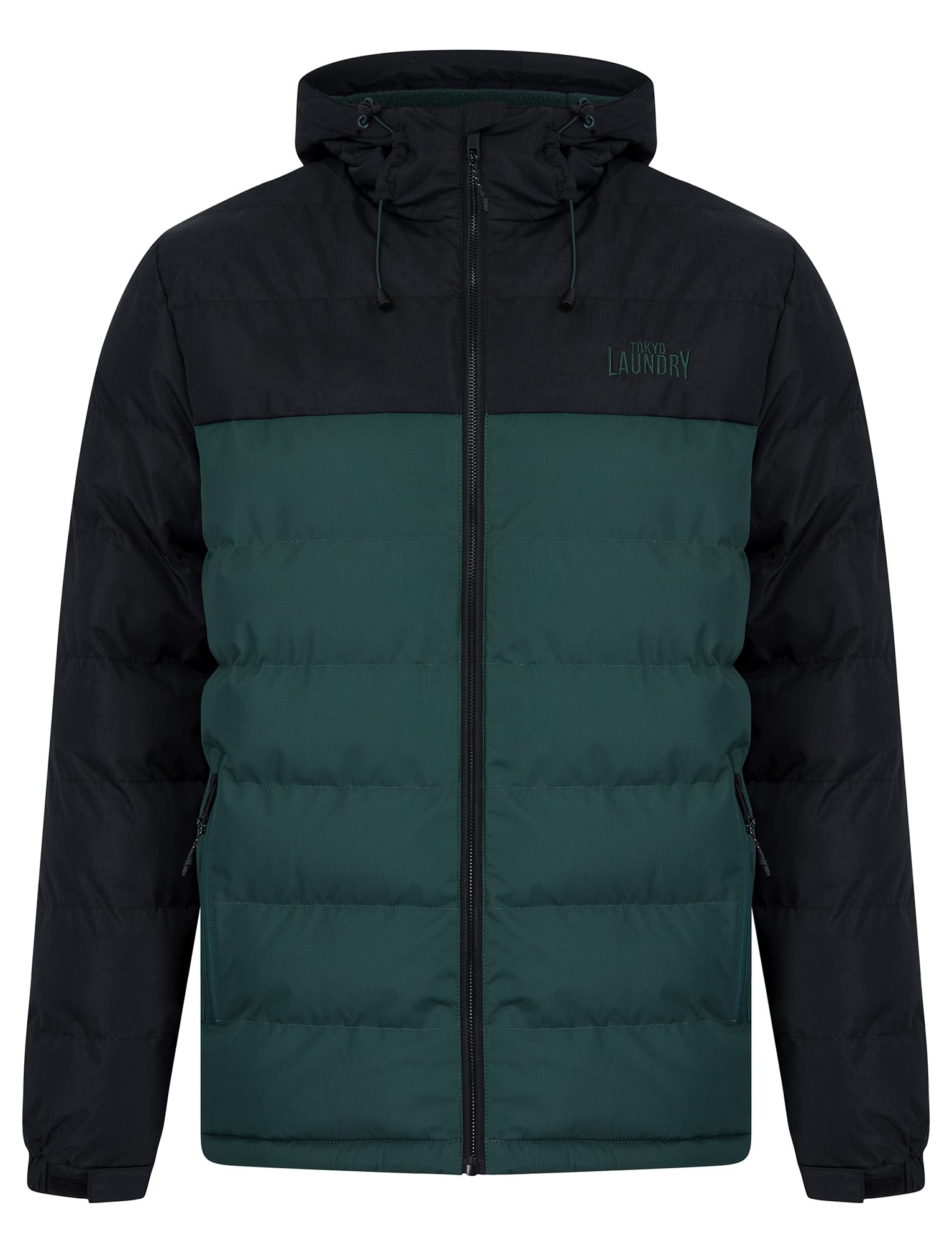 Tokyo Laundry Men's Tassilo Micro-Fleece Lined Quilted Puffer Jacket with Hood