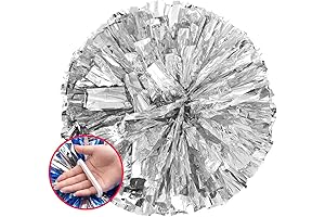 2pack/4pack 13" Cheerleading Metallic Foil & Plastic Ring Pom Poms Cheerleading Poms 100g