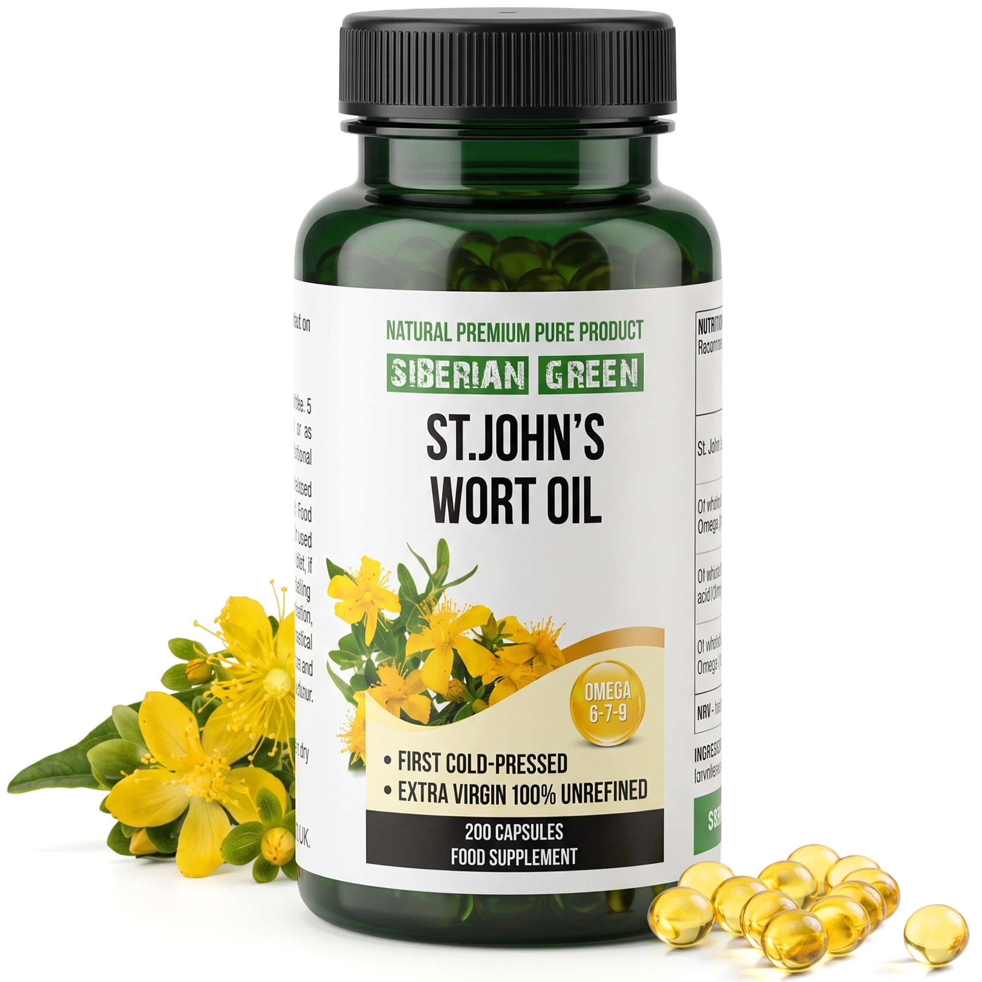 Siberian Green Sea Buckthorn Oil Capsules, Omega 7 Softgels for Skin — Amazon image 12