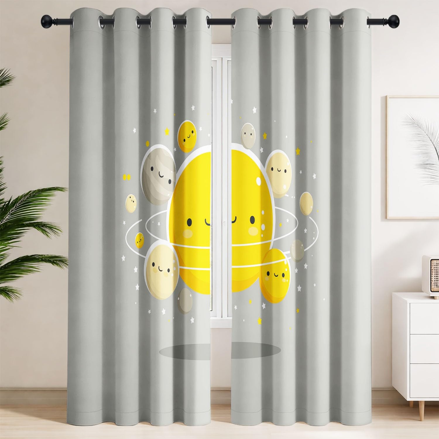 Rideau occultant univers thermique pour isoler la chambre d'enfant