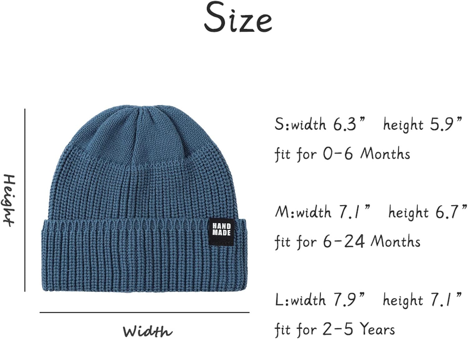 JANGANNSA Simple Knitted Baby Beanie Hip-Hop Boys Winter Hat Toddler Kids Bonnet for Girls 0-5Y - Image 6