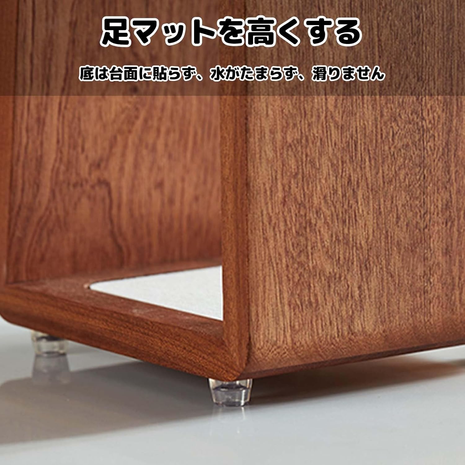 PNJKGY 包丁 包丁スタンド 黒檀製 キッチン 収納 水切りを収納する 包丁ケース スケルトンデザイン キッチンツール 換気と防