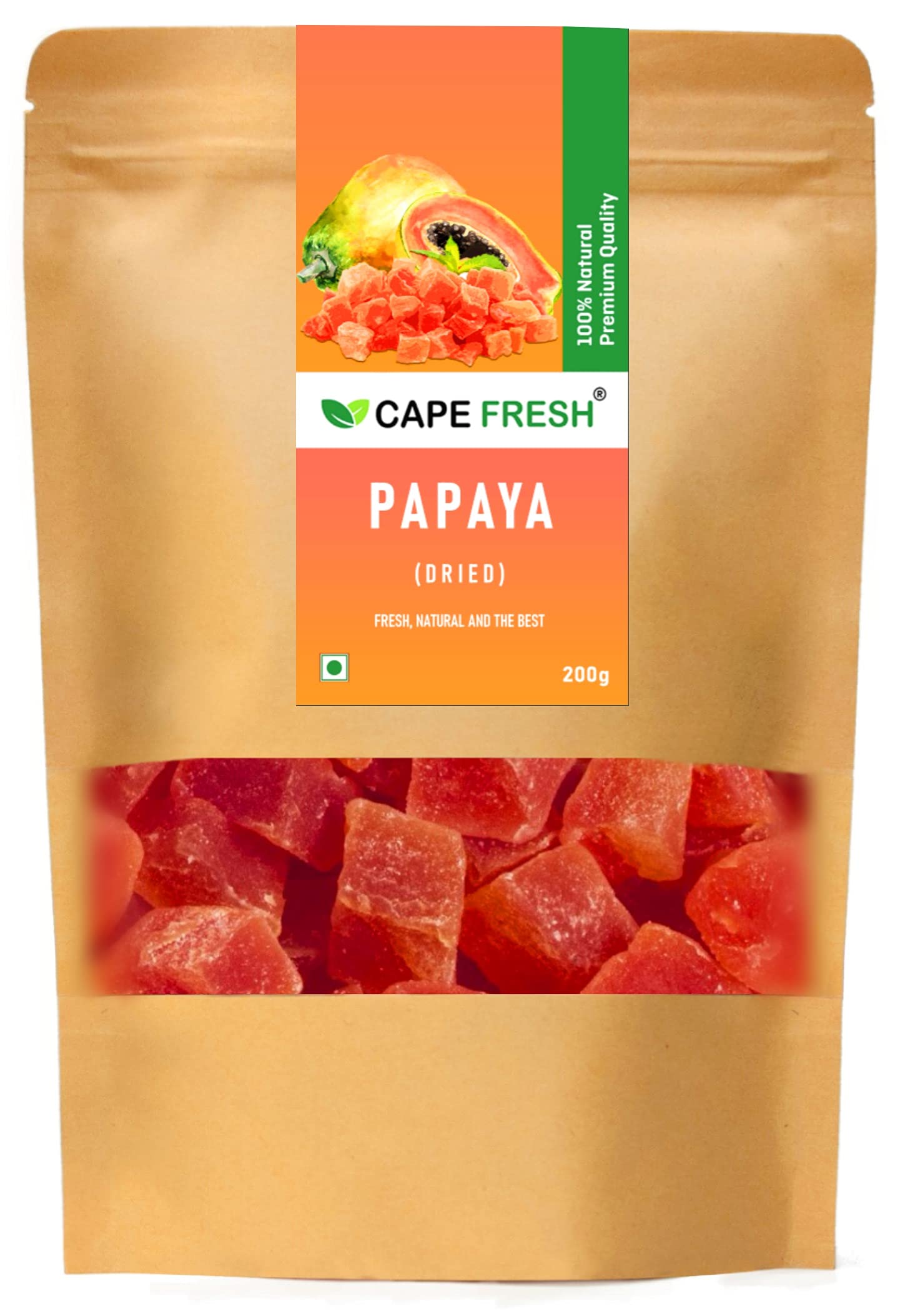 Cape Fresh Papaya Dried 200 grams | Raw Papaya Dried (B093ZXQXXB) Amazon Price History, Amazon Price Tracker