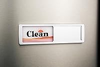 Vista 3 de Imán para lavavajillas que dice limpio/sucio - Letreros magnéticos que dicen limpio/sucio - Adhesivo opcional para lavavajillas de acero inoxidable