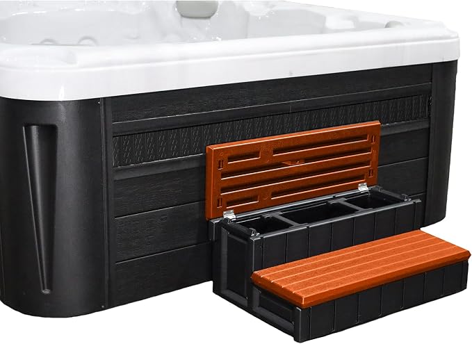 Escalera para spa de 2 niveles 36" ancho miniatura 3