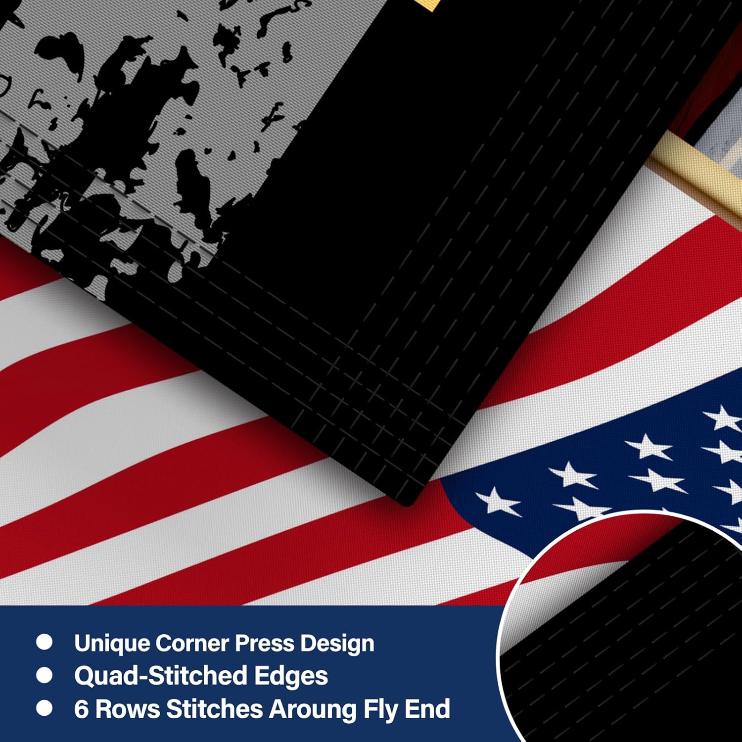 Heavy Duty 3-Ply 250th Anniversary USA Flag 3x5 Ft, 425g Double Sided 100D Polyester, 12oz Canvas Header & Brass Grommets, 250 Year American Anniversary Flag, 1776-2026 Eagle, for 4th of July