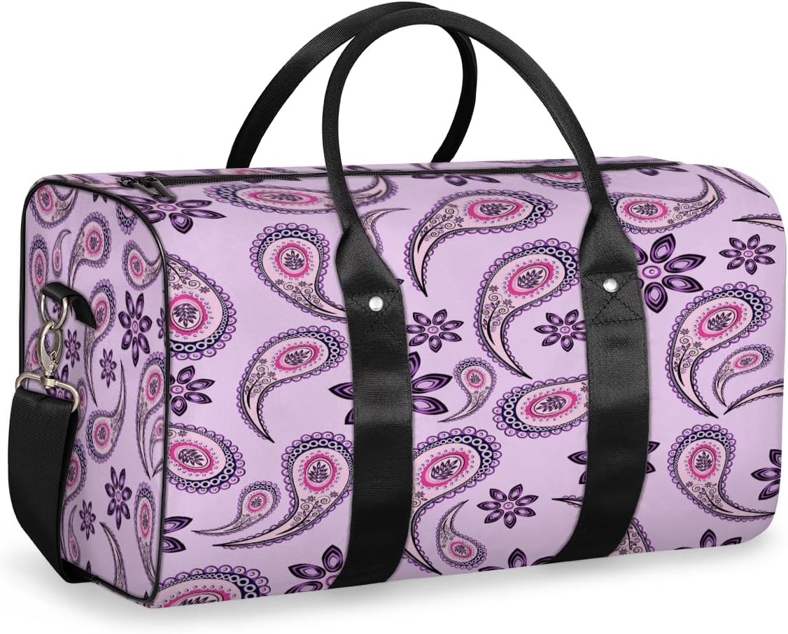 Perris Flowers Travel Duffel Bag for Women Men Large Capacity Overnight Weekender Bags for Lightweight Waterproof Sport Gym Bag for Workout Yoga Swim