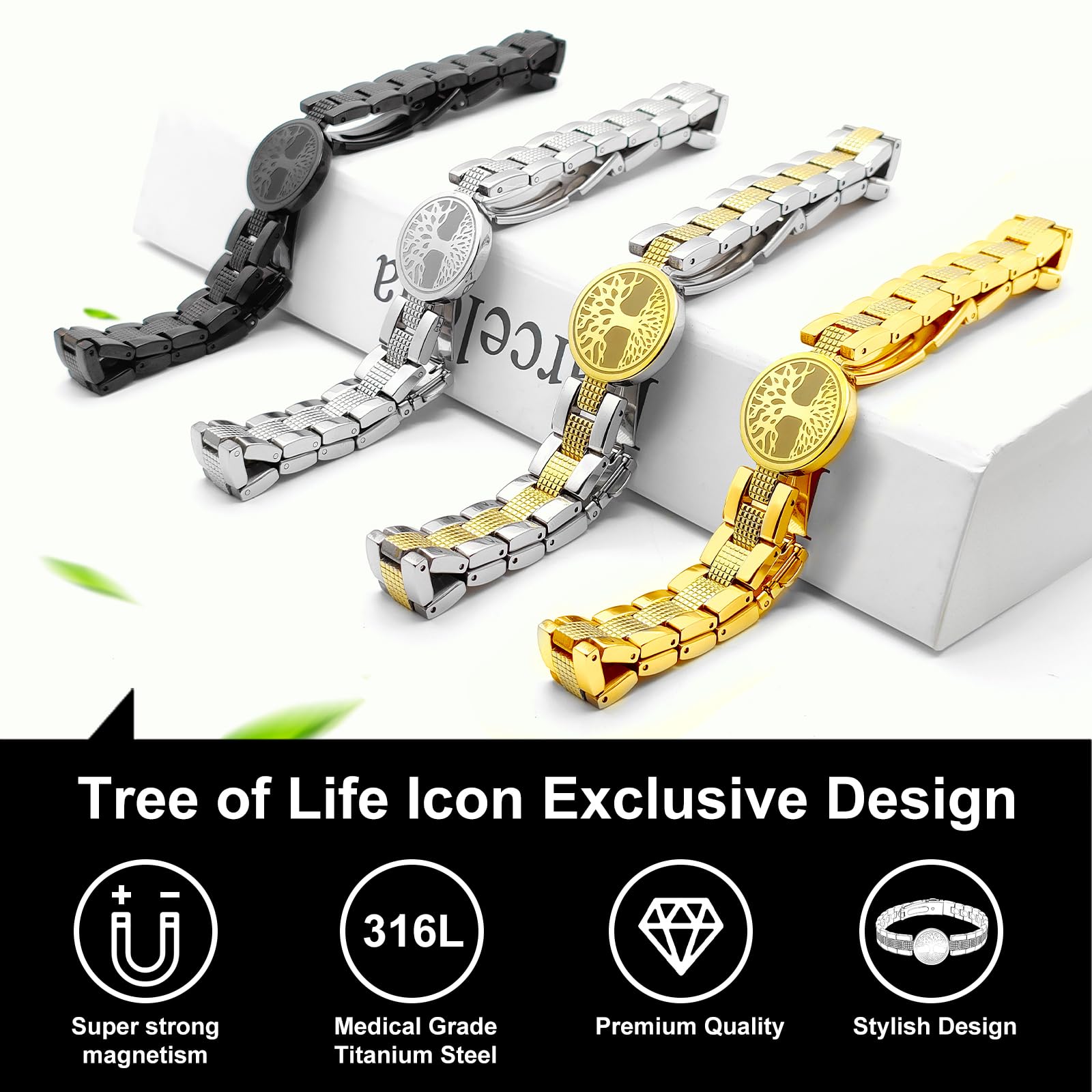 Anillos magnéticos de cobre para mujeres y hombres, imanes ultrafuertes, anillo magnético para hombre y mujer, anillo magnético pulido de estilo de vida fuerte (3547 Gauss)