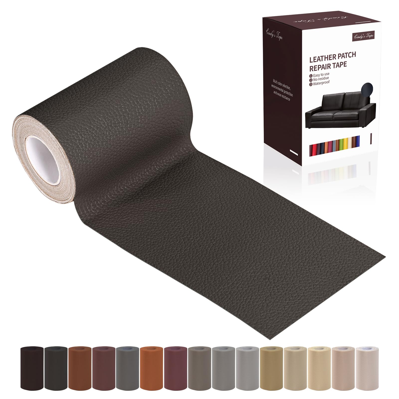 Leather Repair Patch Tape - Fix Furniture & Car Seats -13