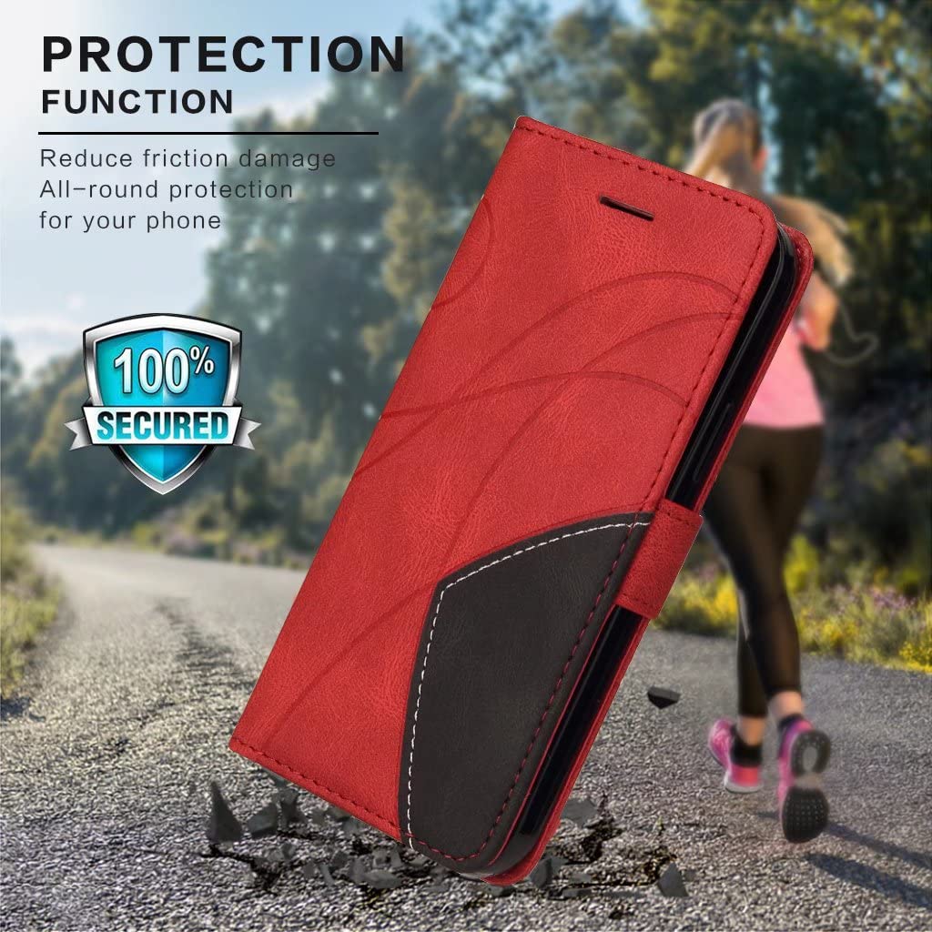 FMPCUON Cover per Samsung Galaxy S8 Plus Flip Caso Premium Portafoglio Custodia Custodia Sottile in Pelle per Telefono,Premium PU/TPU,Supporto Stand,Chiusura Magnetica Marrone