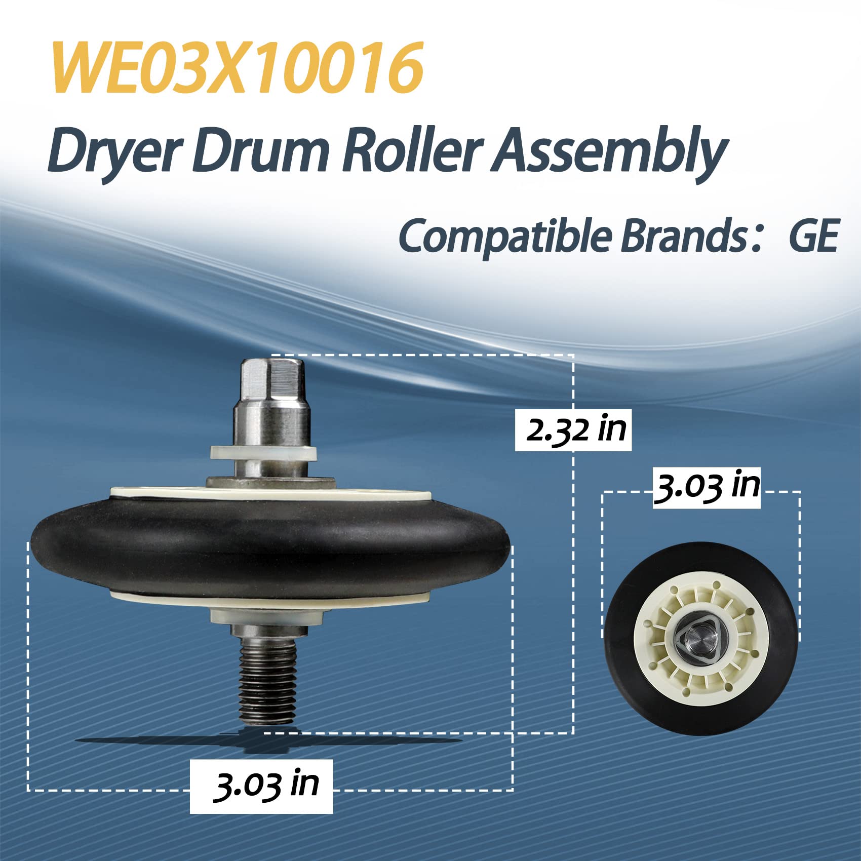 Ricambio WE03X10001 Supco Scivolo Scorrevole Feltro DE790 Per Asciugatrice GE - Ricambio Supco, Modello WE03X10001 Midea 9000 - Foto 5