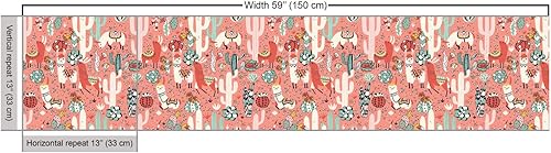 Miniatura 476 de Lunarable - Tela para amantes de perros de The Yard, patrón divertido de animales de dibujos animados en posiciones caprichosas estirando y Beige y