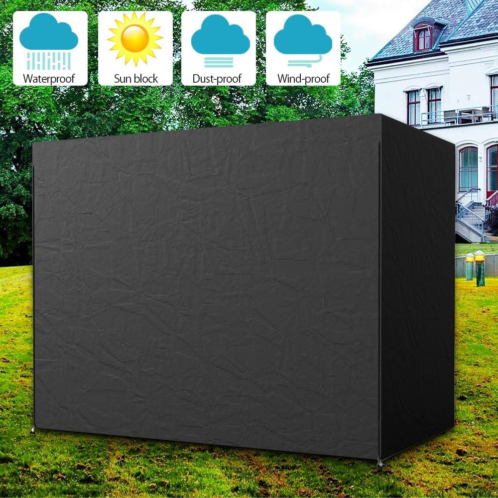 willstar 2-Seater Patio Swing Chair Cover Outdoor Hammock Cover Waterproof Dustproof Windproof Furniture Protecto