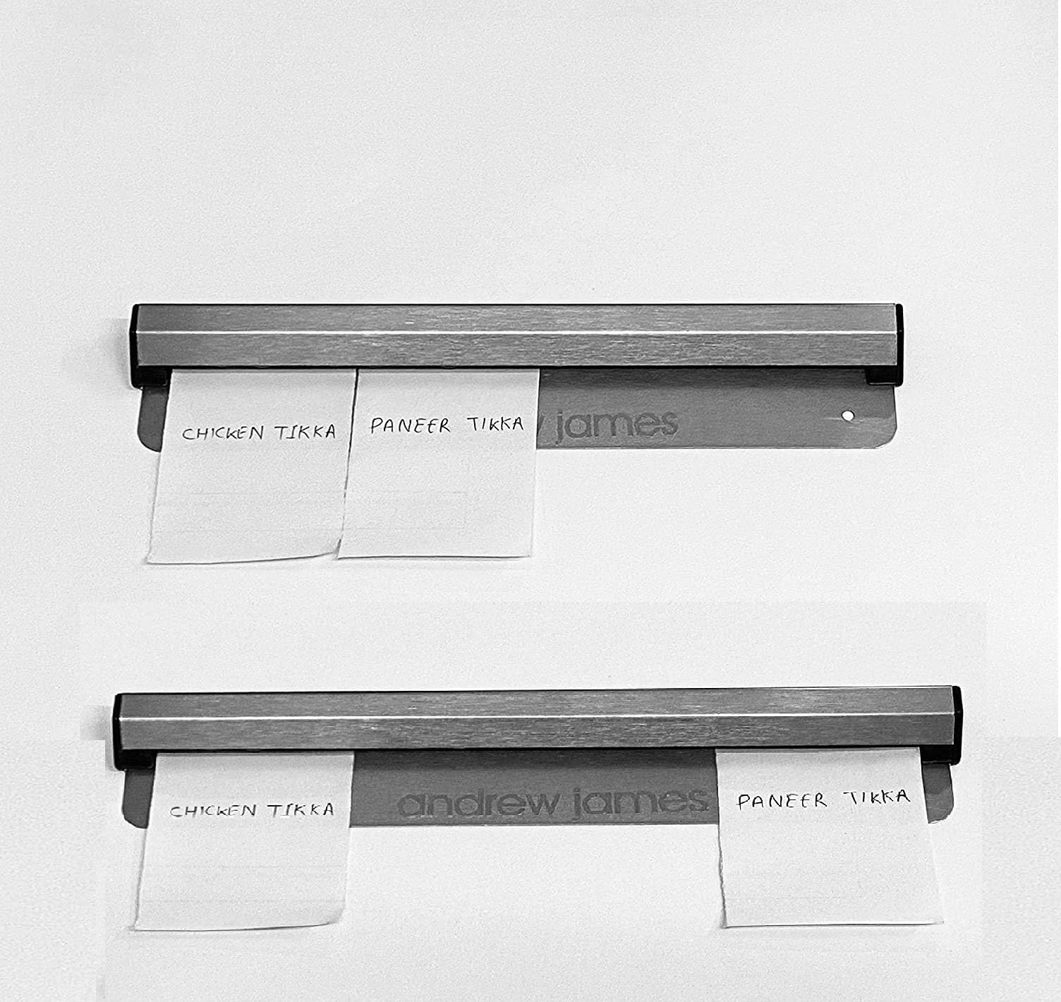 Andrew James Set of 2 Stainless Steel 1 Ft (12 Inches) KOT for Kitchen Order Use (European Standard Approved) - Silver, Pack of 2 | Commercial for Industrial Use