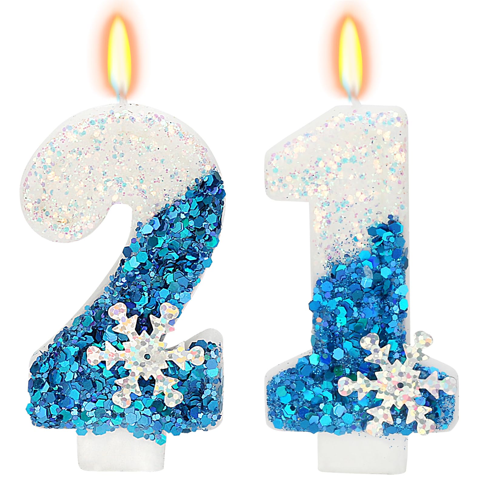 Frozen Birthday Candles - Snowflake Party Decorations -28