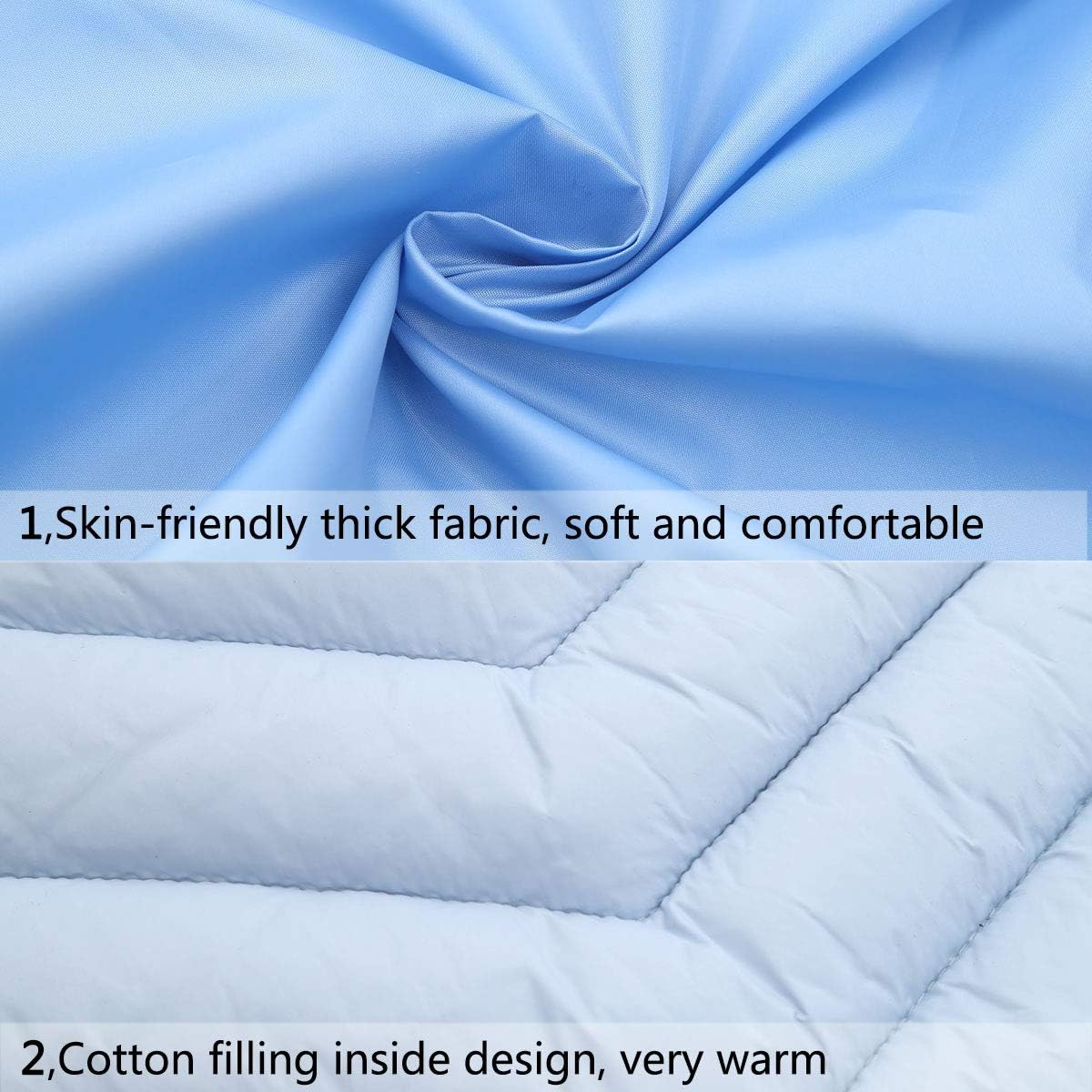 Happy Cherry Unisex Baby Snowsuit Hooded Down Winter Clothes Infant Warm Zipper One Piece Puffer Romper