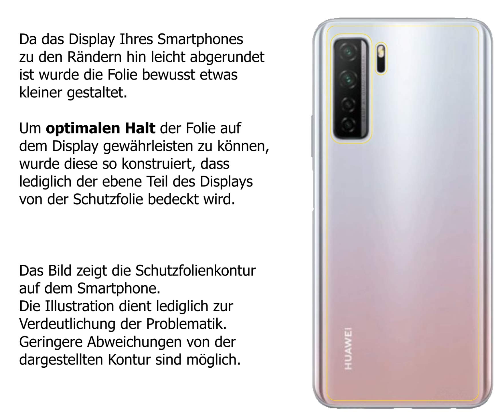 dipos I 2X Pellicola Protettiva Compatibile con Huawei Ascend P7 Mini