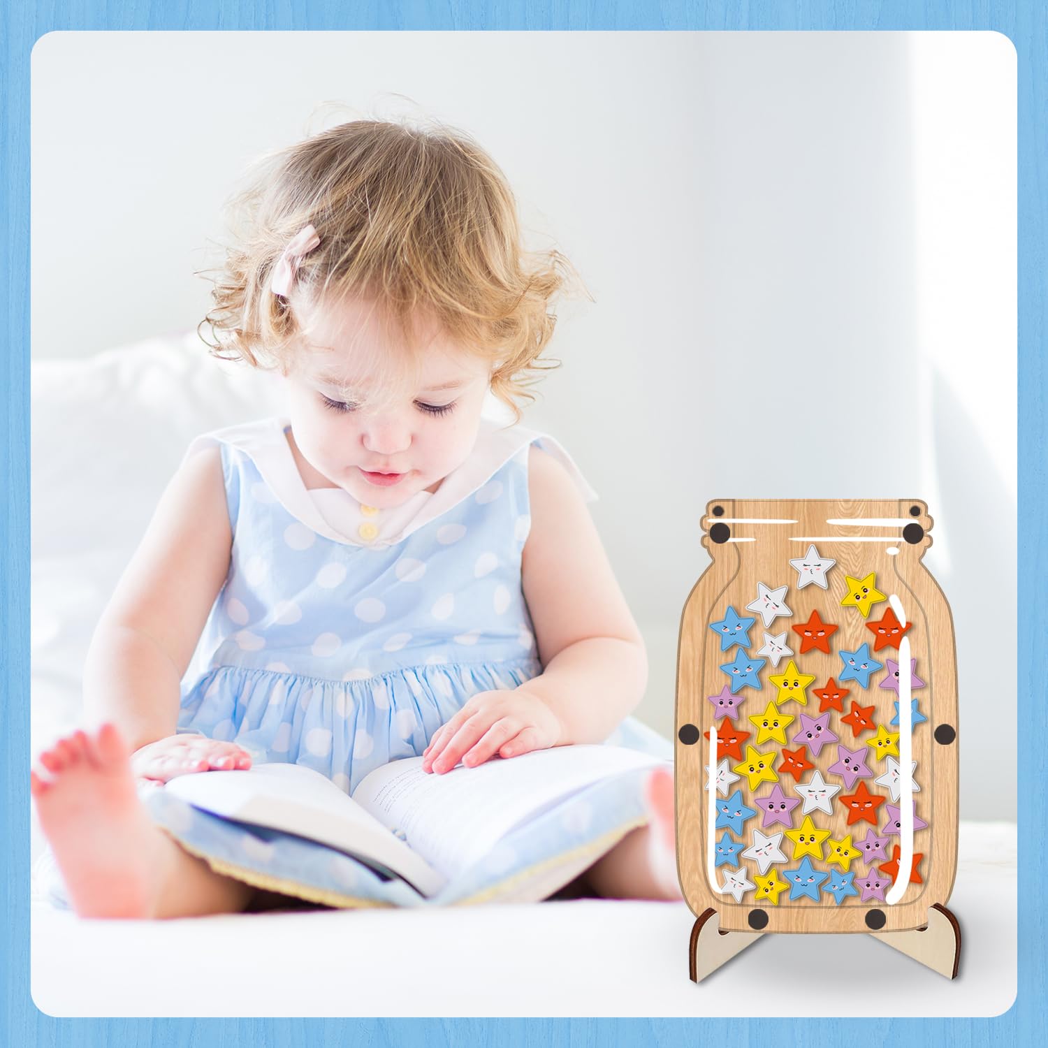 Belohnungsglas Für Kinder – Magnetisches Motivationssystem Mit Blumen-Design – Für Zuhause & Klassenzimmer, Einfache Handhabung