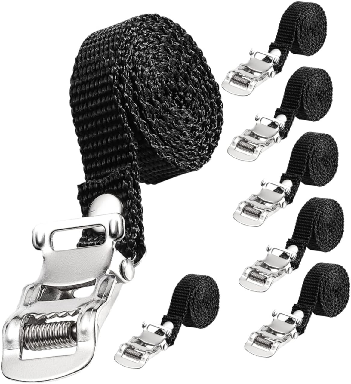 8Pcs Gym Bike Footrest Straps for Indoor Cycling Durable and Easy to Use Exercise Cycle Pedal Straps Lightweight Replacement for Biking Accessories