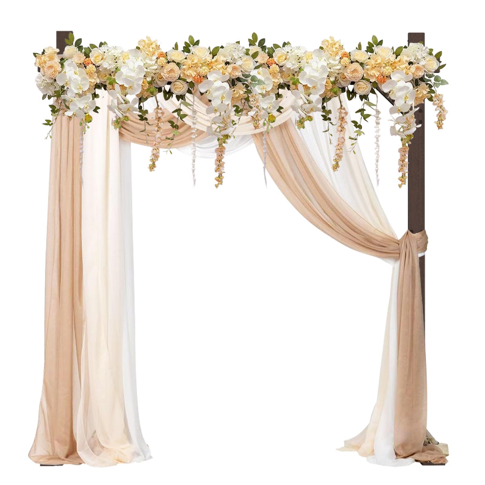 PlusFive Arco Per Matrimonio In Metallo Oro - 2,5m Diametro Con Base Per Decorazioni Fai Da Te