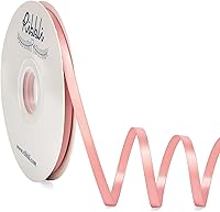 Vista 29 de Ribbli - Cinta de satén dorada de doble cara, 1/4 pulgadas x 50 yardas, cinta dorada para ramo de lazos, envoltura de regalos, decoración de boda