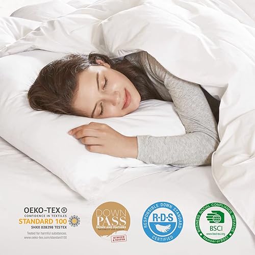 Miniatura 7 de ABENE Cubrecolchón extra grueso relleno de plumas de fusión California King para dolor de espalda, acolchado de lujo con capa de Doule mullido,