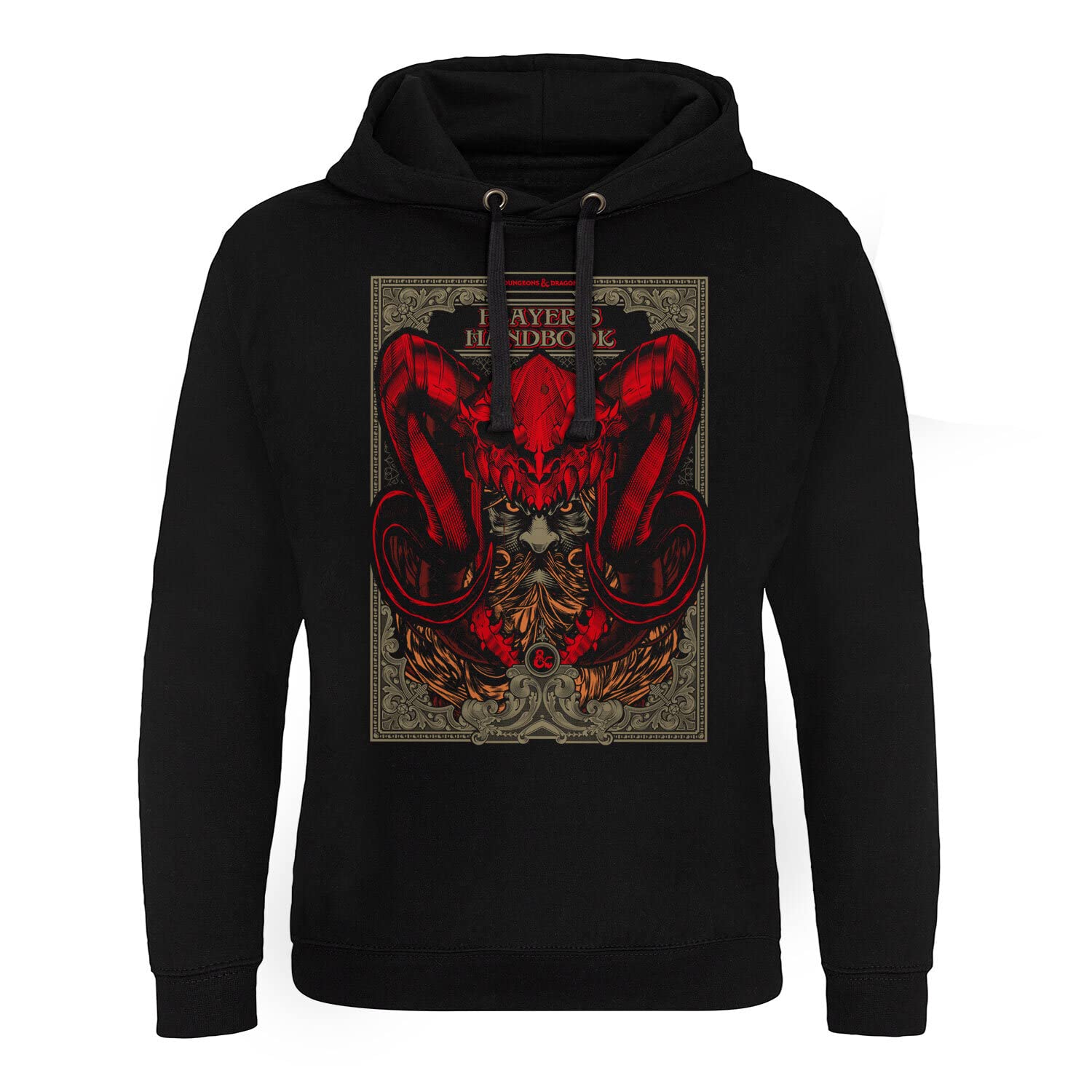 Dungeons & Dragons Officially Licensed Player's Handbook Epic Hoodie (Black), Large