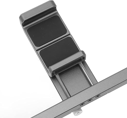 Miniatura 8 de Plataforma de video para smartphone, aleación de aluminio, aparejo de vlogging con asas, jaula portátil para teléfono portátil con cojín de