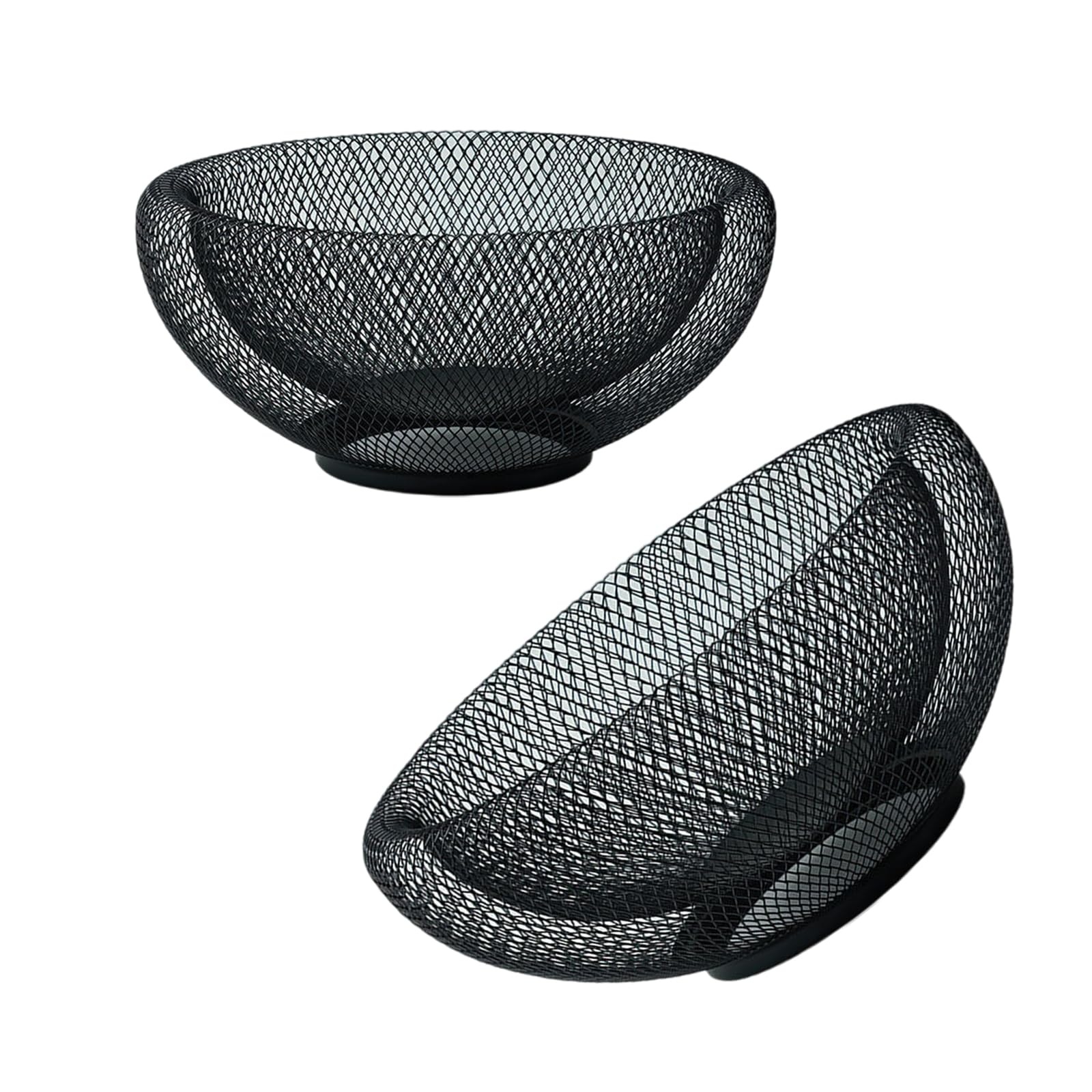 Tsophreniq 2 Pieces Breathable Wire Storage Baskets Portable Accessory for Fruits and Vegetables with Sturdy Construction Scandinavian Basket