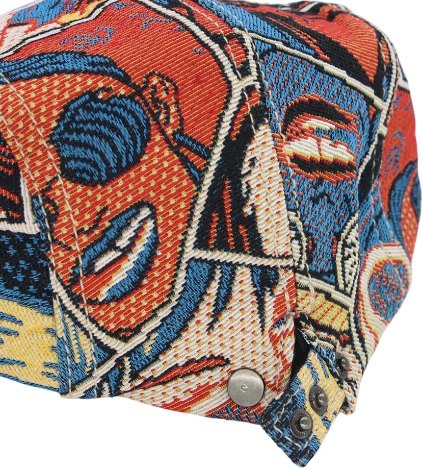 WITHMOONS Cotton Pop Art Newsboy Flat Hat Hunting Cap Cabbie Adjustable Cap YZ30268