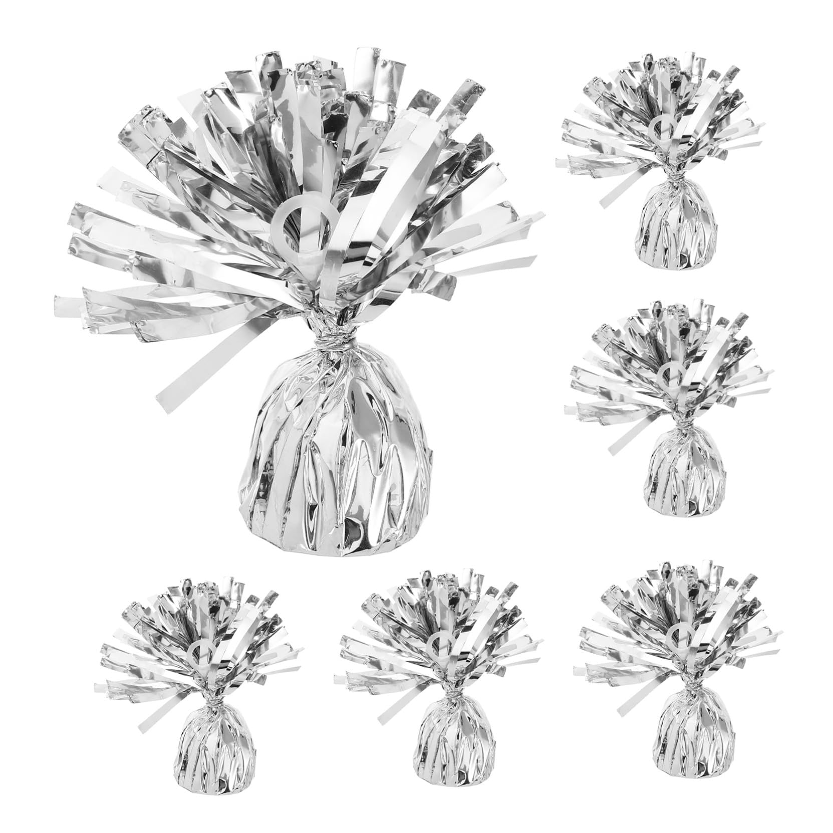 GALPADA 6 Stück Schwere Ballongewichte aus Pet und Zement mit Elegantem Design Einfache Handhabung für Hochzeits und Outdoor Feiern