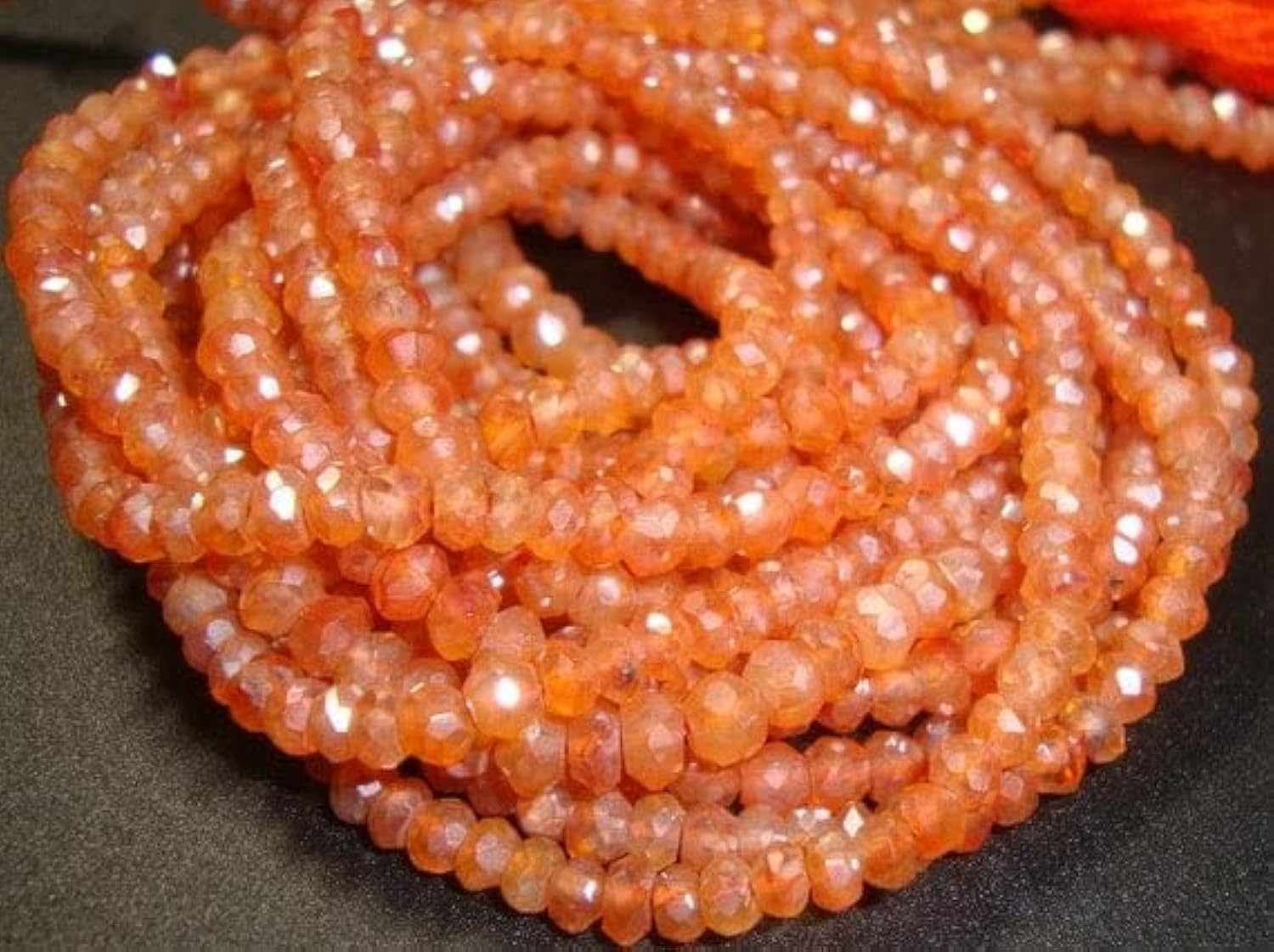 Carnelian Mystic Faceted Rondelle, des perles saumon pour créer vos bijoux d'été bohèmes