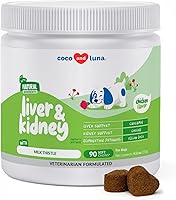 Vista 10 de Cardo mariano para perros – 120 tabletas masticables – Silimarina – Apoyo hepático y renal con EPA y DHA – Desintoxicación – Suplemento hepático