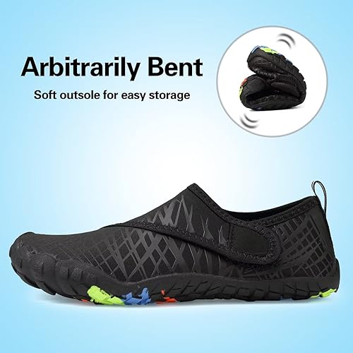Miniatura 5 de Zapatos acuáticos para niños y niñas, suela ligera y cómoda, fácil de caminar, calzado acuático y deportivo antideslizante (tallas ToddlerLittle