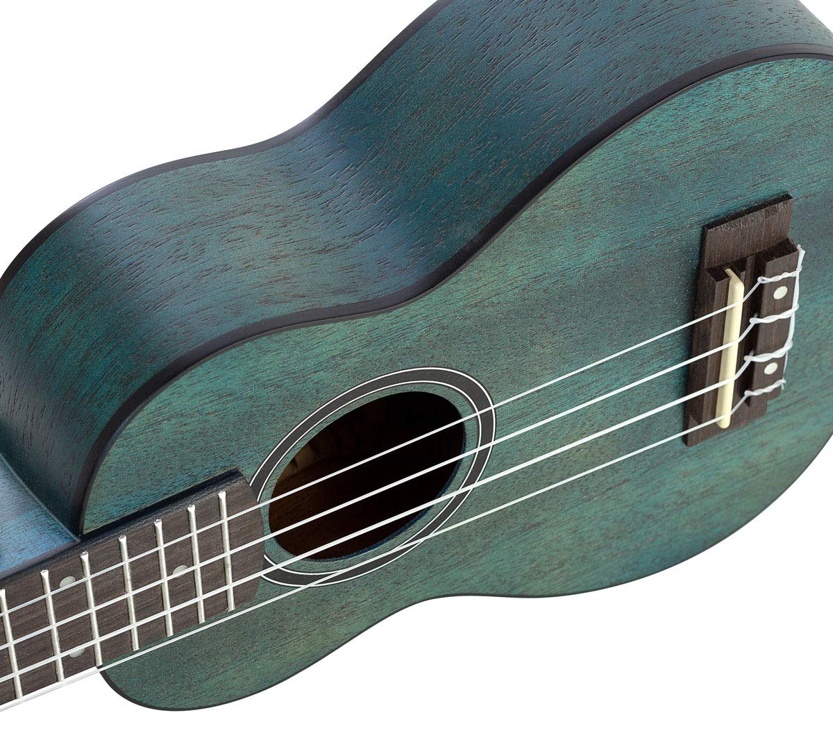 Cascha Ukelele soprano, aguamarina, caoba, kit de iniciación, 3 púas de colores, funda, ukelele soprano, ukelele prémium caoba aguamarina, guitarra hawaiana pequeña para principiantes y avanzados