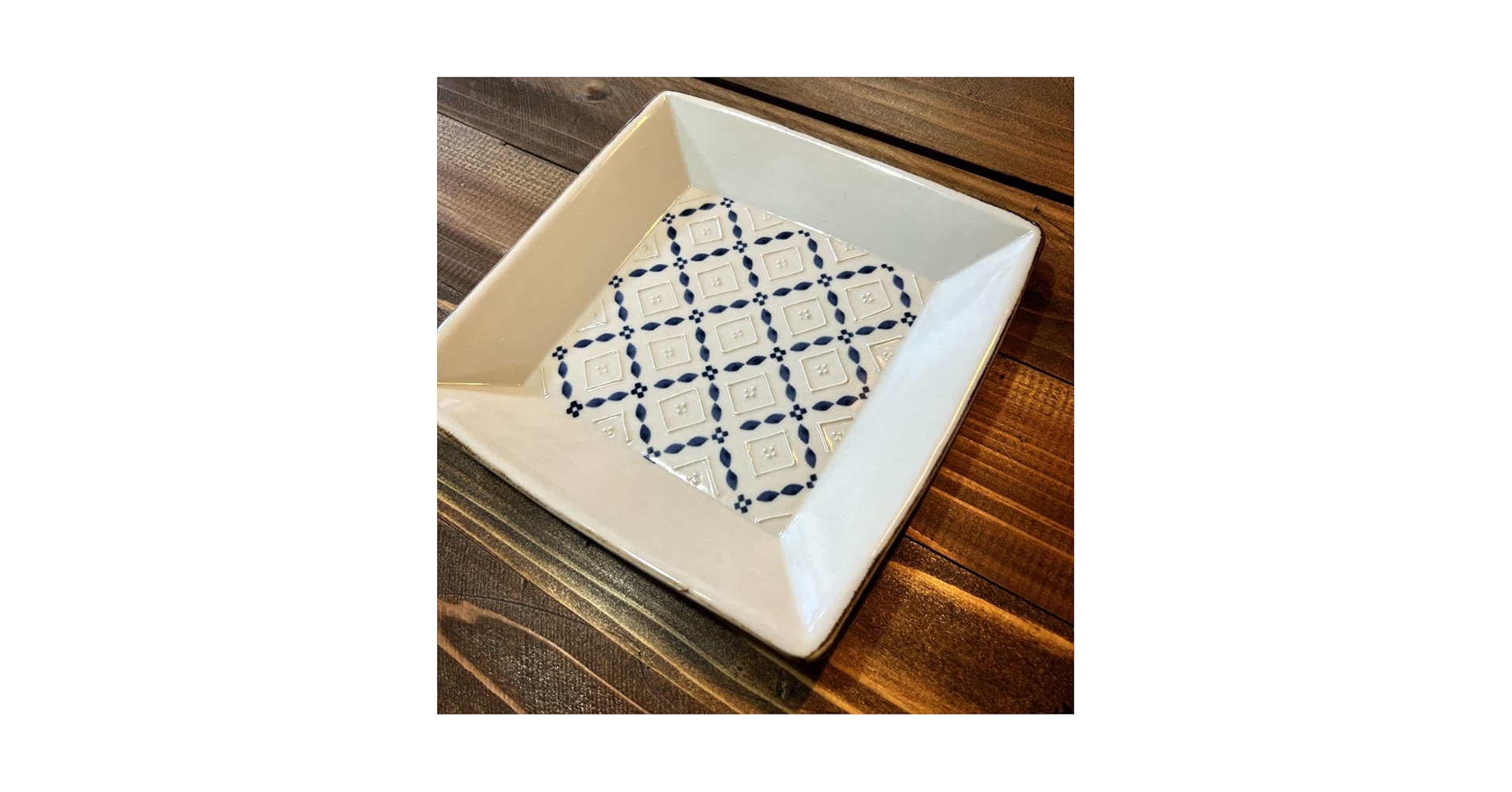 Amazon | 東峯未央さん スクエア皿 角皿 お皿 大きめ 益子焼 ① | ノー
