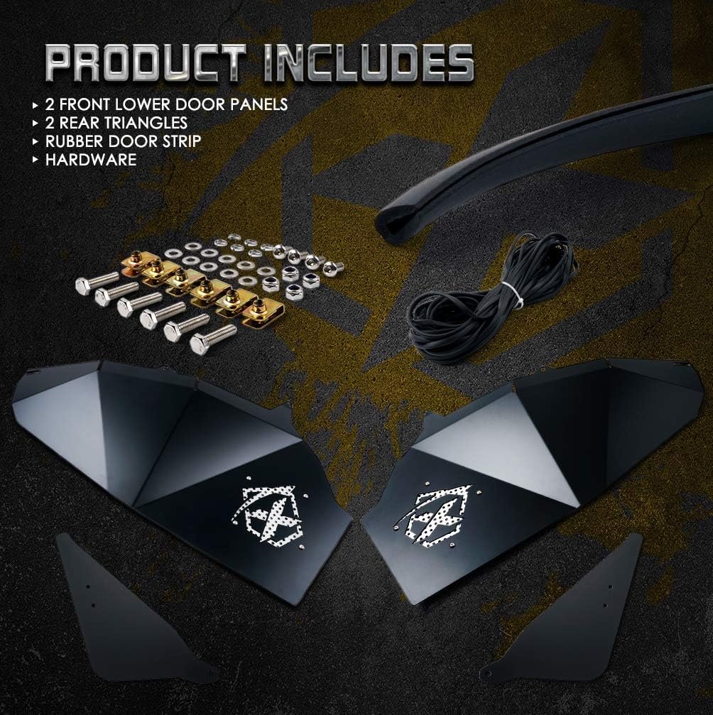 Xprite Lower Door Insert Panels for 2 Doors 2015-2021 Polaris RZR S 900 & 2015-2021 Polaris RZR 900 XC