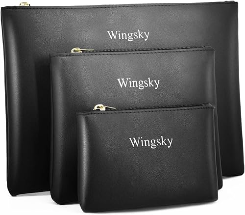 Bolsa de maquillaje para bolso, cuero vegano, bolsa de maquillaje de viaje, bolsa de cosméticos, bolsa con cremallera, bolsas de aseo de viaje para