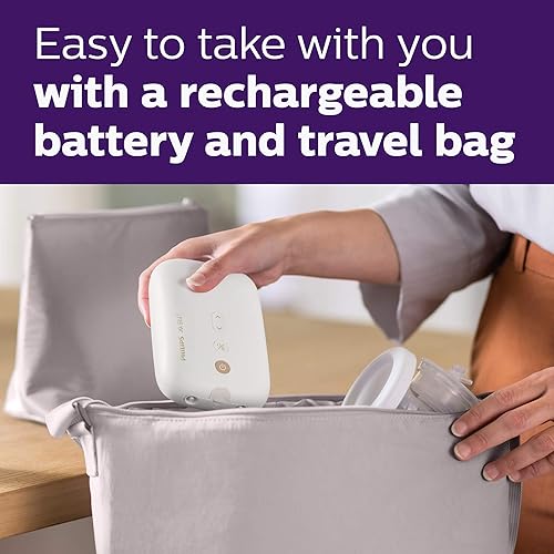 Miniatura 9 de Philips Avent Paquete de lactancia materna con extractor de leche eléctrico doble + bolsas de almacenamiento de leche materna, 6 onzas, paquete de