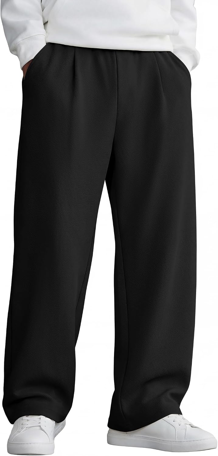 COOFANDY Mens Casual Sweatpants Open Bottom Lounge Pants Lightweight Baggy Workout Yoga Track Pants