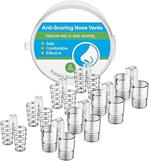 BANGBREK Anti snoring Device, Nasal Dilators - Comfortable Nasal Dilators to Relieve Snore, 8 PCS Reusable Stop Snoring Si...