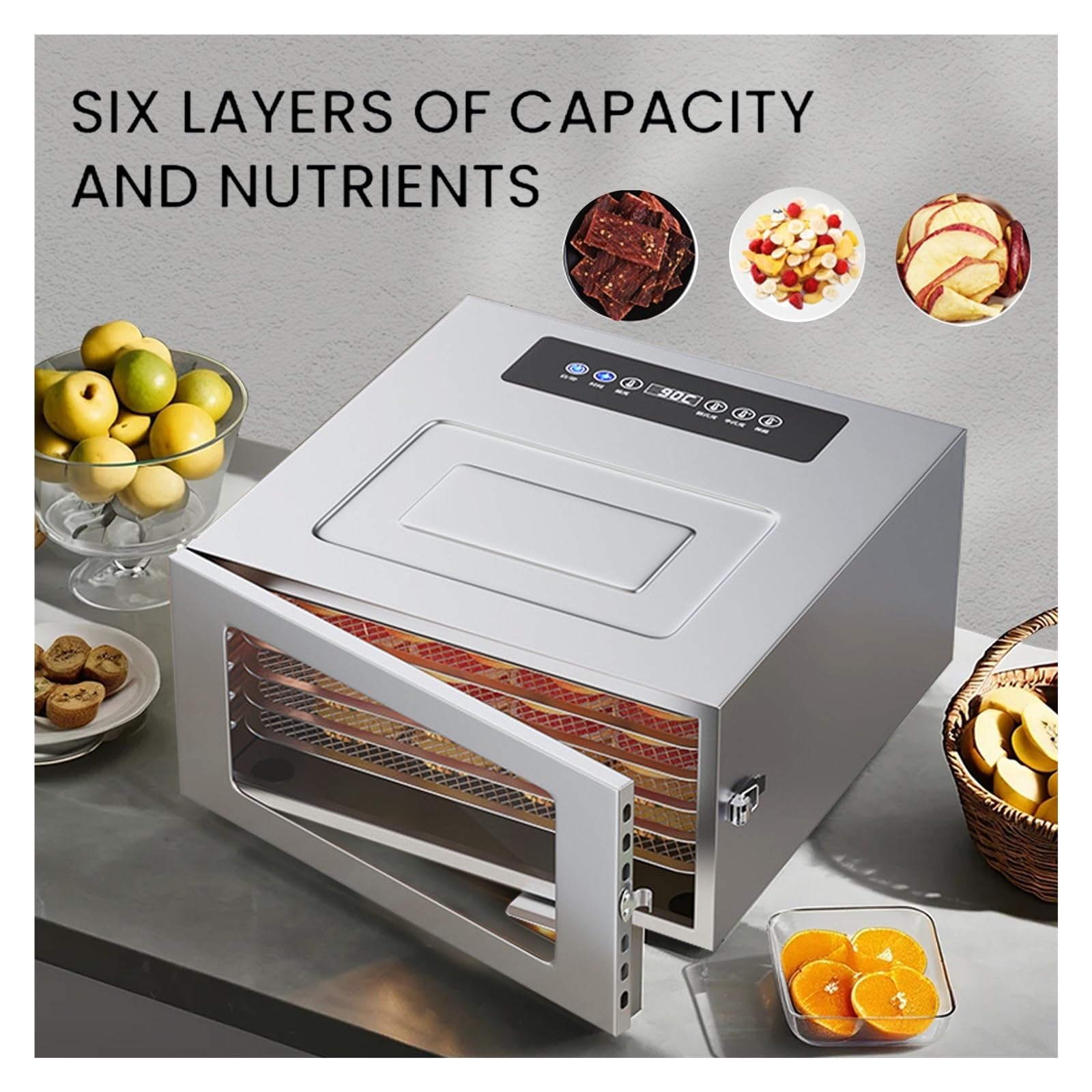 Macchina For Frutta Secca Domestica A 6 Strati