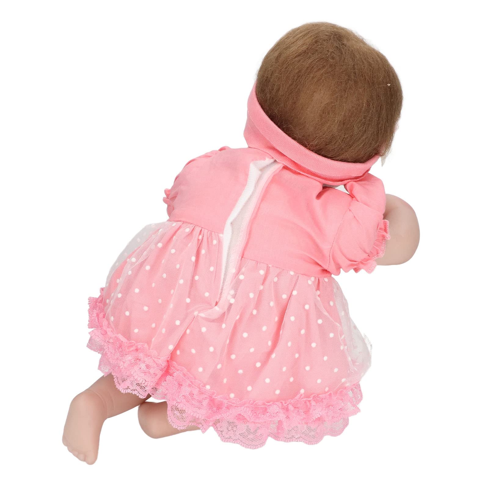 Lustige Lebensechte Wiedergeborene Babypuppe, Standbares Mädchenspielzeug aus Silikon, 13,8 Zoll, Zum Spielen Im Innen- und Außenbereich