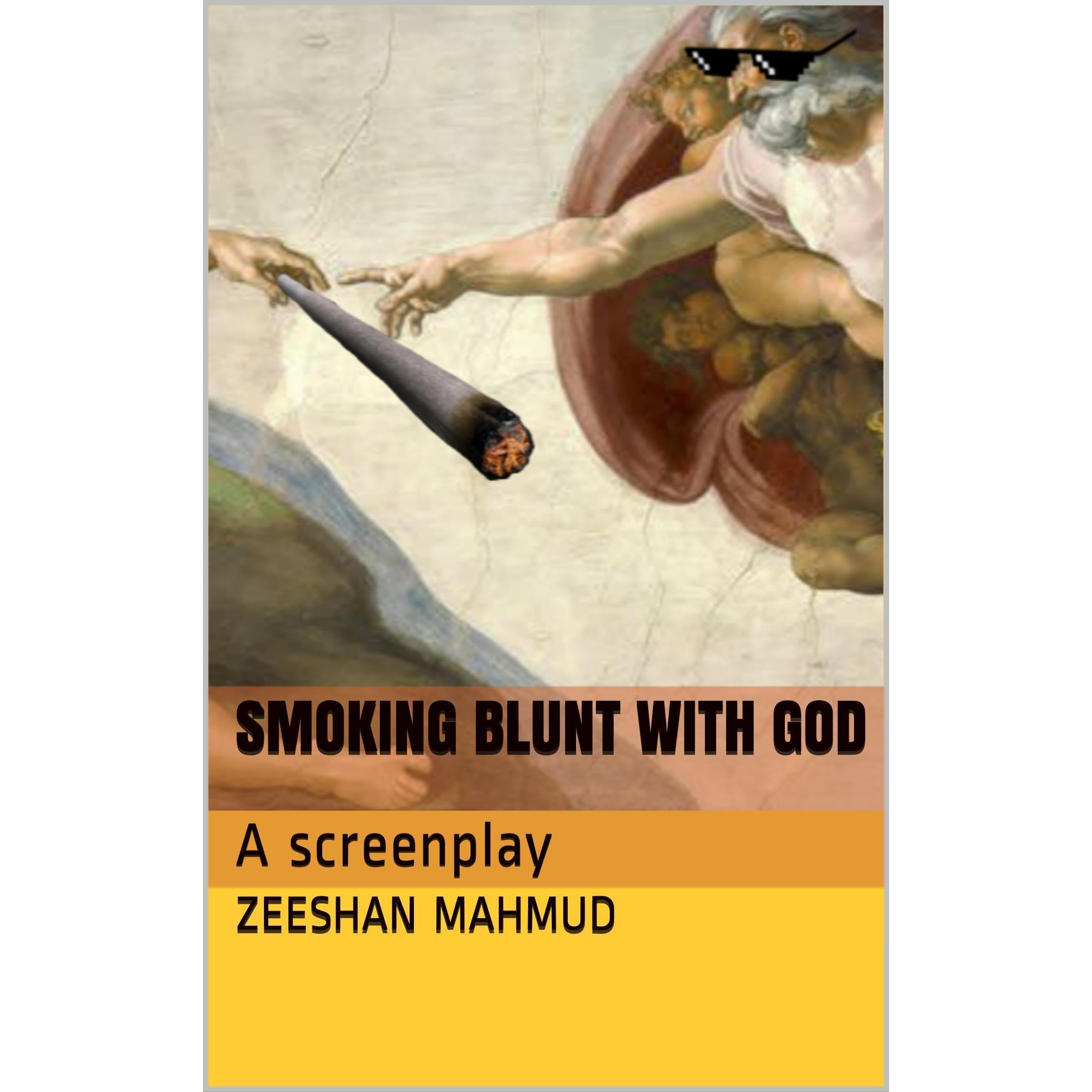 Smoking blunt with God