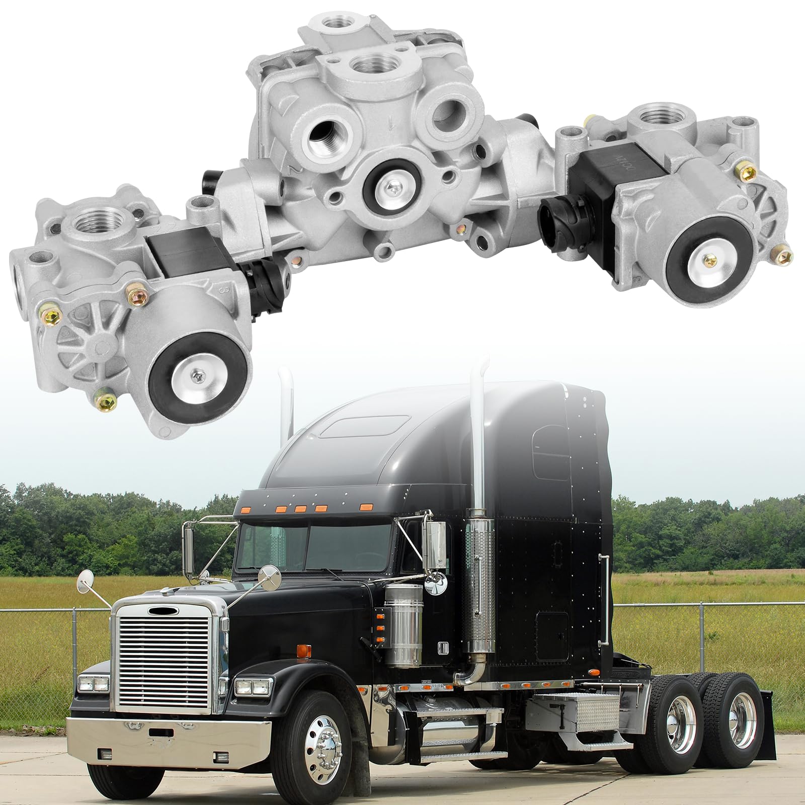Photo 1 of Rear ABS Valve Modulator Compatible with Wabco,Fit for Mack,Fit for Freightliner,Fit for Kenworth,Fit for MERITOR,TDAS4725001230, S472-500-123-0, 8235-S4725001230, 6300-4725001230, 4725001209
